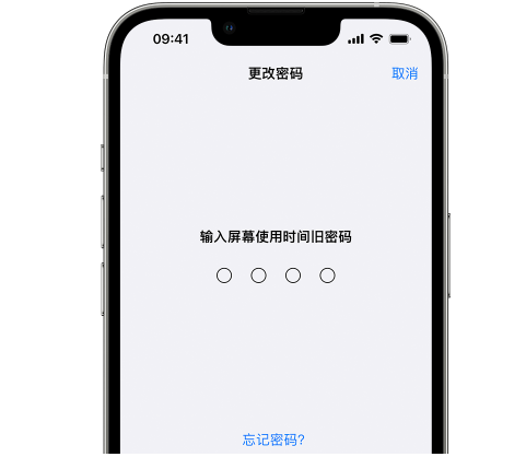 周村iPhone屏幕维修分享iPhone屏幕使用时间密码忘记了怎么办 