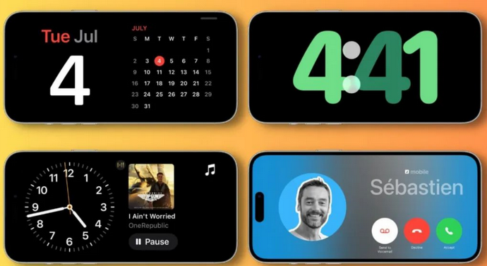 周村苹果手机维修分享iOS17横屏充电待机显示有什么好处 