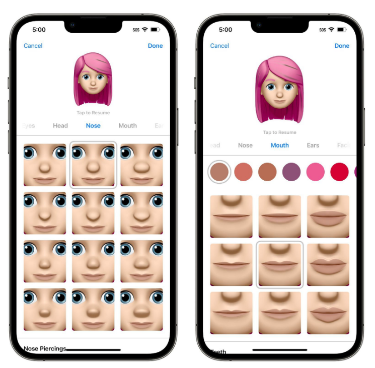 周村苹果手机维修分享​iOS 16中的拟我表情有了哪些变化和升级 
